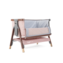 Бебешко сгъваемо легло Tutti Bambini CoZee® LUXE WALNUT/BLUSH