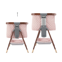 Бебешко сгъваемо легло Tutti Bambini CoZee® LUXE WALNUT/BLUSH