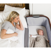 Бебешко сгъваемо легло Tutti Bambini CoZee® LUXE WALNUT/SLATE