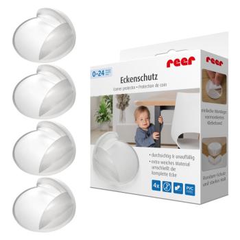 Протектори за ъгли Reer 82049, 4 броя, Прозрачни