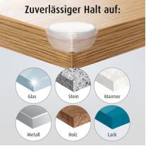 Протектори за ъгли Reer 82069, 12 броя, Прозрачни