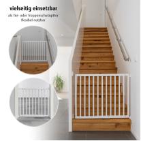 Универсална преграда за врата/стълби с пробиване Reer 46140, Бяла