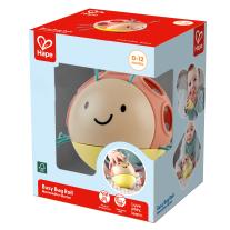 Бебешка дрънкалка, Hape, Калинка, 9 х 9 х 9 см