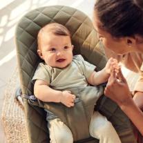 Бебешки шезлонг BabyBjörn Bliss Cotton Dark green