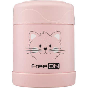Термо контейнер за храна Freeon - 350 ml, розов