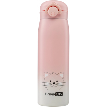Термос от неръждаема стомана Freeоn - 480 ml, розов