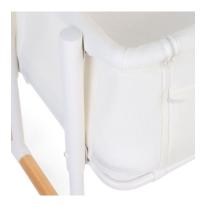 Бебешко кошче с подвижна преграда CHILDHOME EVOLUX, натурално бяло
