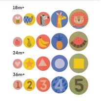 Образователна игра, Taf Toys, Магнитен пъзел Peek-A-Boo 4 в 1