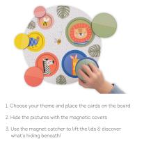 Образователна игра, Taf Toys, Магнитен пъзел Peek-A-Boo 4 в 1