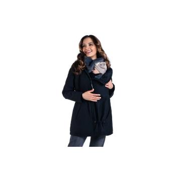 Мама-палто за бебеносене WOMBAT WALLABY 2.0 Black - Grey