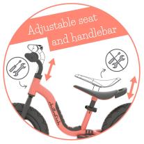 Колело за баланс Chillafish Charlie Sport 12", Flamingo