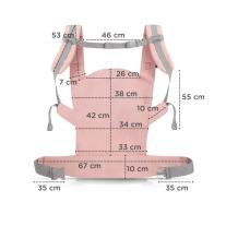 Ергономична раница за бебе KinderKraft NINO, CONFETTI PINK