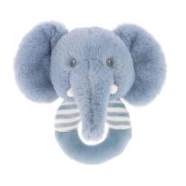 Keeleco, Слонче, Бебешка плюшена дрънкалка ринг, Keel Toys