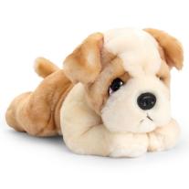 Плюшено легнало куче, Булдог, 32 см Keel Toys