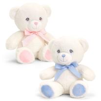 Keeleco, Екологична играчка, Бебешко мече с панделка, 20 см, Keel Toys