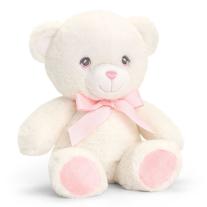 Keeleco, Екологична играчка, Бебешко мече с панделка, 20 см, Keel Toys
