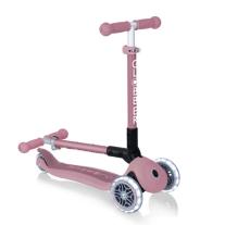 Детска сгъваема еко тротинетка Globber Junior Foldable Lights Ecologic Бери