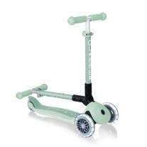Детска сгъваема еко тротинетка Globber Junior Foldable Lights Ecologic Пистачио