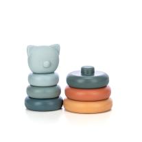 Силиконова кула за подреждане Freeon Free2Play - Мечки, синя