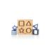 Free2Play Силиконови формички с дървена дъска, сини FREEON