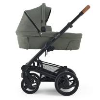 Модулна количка 2 в 1 Mutsy NIO Sea Green, пакет от черно шаси със седалка + кош за новородено