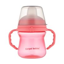Неразливаща се чаша Canpol babies, FirstCup, 150 мл., 6м+, розова