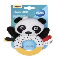 Сензорна мека играчка с дрънкалка и чесалка Canpol babies, BabiesBoo