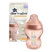 Шише за хранене Tommee Tippee Easi-Vent 0м+, 260 мл, с декорация ПАНДА