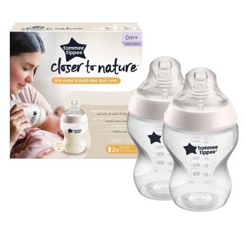 Комплект 2 броя Шише за хранене Tommee Tippee Easi-Vent 0м+, 260 мл
