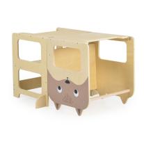 Дървена обучителна кула Moni 3 в 1 Монтесори 