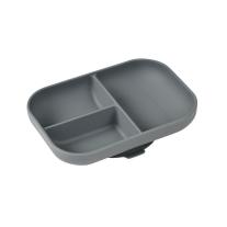 Силиконова Чиния С Вакуум И Отделения BEABA - Mineral Grey