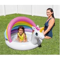 Бебешки надуваем басейн със сенник INTEX Еднорог