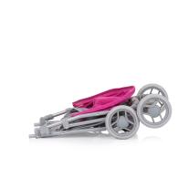 Количка за кукли Chipolino Алис сиво/розов лен