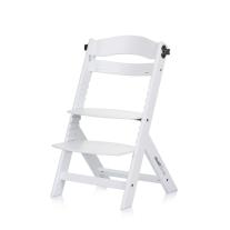 Дървено столче за хранене Chipolino Tip Top 2в1 бяло