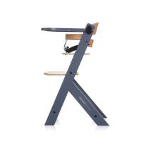 Дървено столче за хранене Chipolino Tip Top 2в1 графит