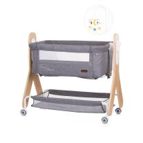 Бебешка мини кошара Chipolino Heart 2 Heart Графит