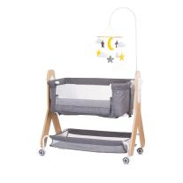 Бебешка мини кошара Chipolino Heart 2 Heart Графит