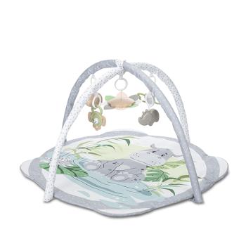Активна гимнастика и тепих за игра Lorelli SAFARI FRIENDS Grey