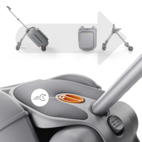 Куфар със седалка KinderKraft CABBY GREY