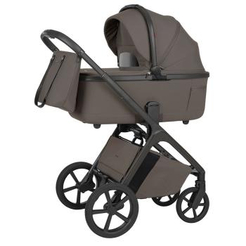 Бебешка количка 2в1 CARRELLO Vector със сгъваем кош за новородено Koa Brown