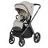 Бебешка количка 2в1 CARRELLO Vector със сгъваем кош за новородено Zephyr Beige