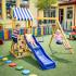 Детски Дървен Комплект за Игра на Открито GINGER HOME 4 в 1, 308×318×244 см