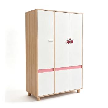 Детски Трикрилен Гардероб GINGER HOME CHERRY, 120х60х180 см