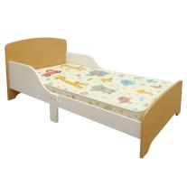 Детско Дървено Легло със Защита и Подматрачна Рамка GINGER HOME 140/70 см