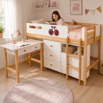 Детско Комбинирано Легло GINGER HOME CHERRY, 90x200 см
