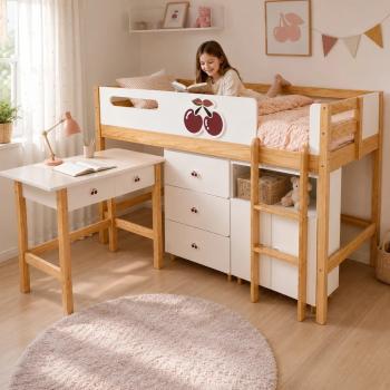 Детско Комбинирано Легло GINGER HOME CHERRY, 90x200 см