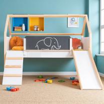 Детско Легло Къщичка GINGER HOME, Монтесори, Подматрачна Рамка 90х200 см