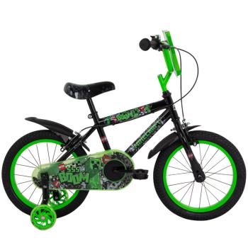 Детски велосипед Huffy - Minecraft, 16'', черен