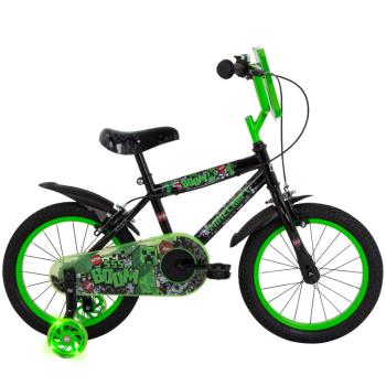 Детски велосипед Huffy - Minecraft, 16'', черен