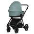 Бебешка количка 2 в 1 Tutis - Mio 3+, еко кожа, Turquoise